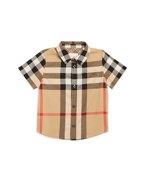 burberry boys check shirt